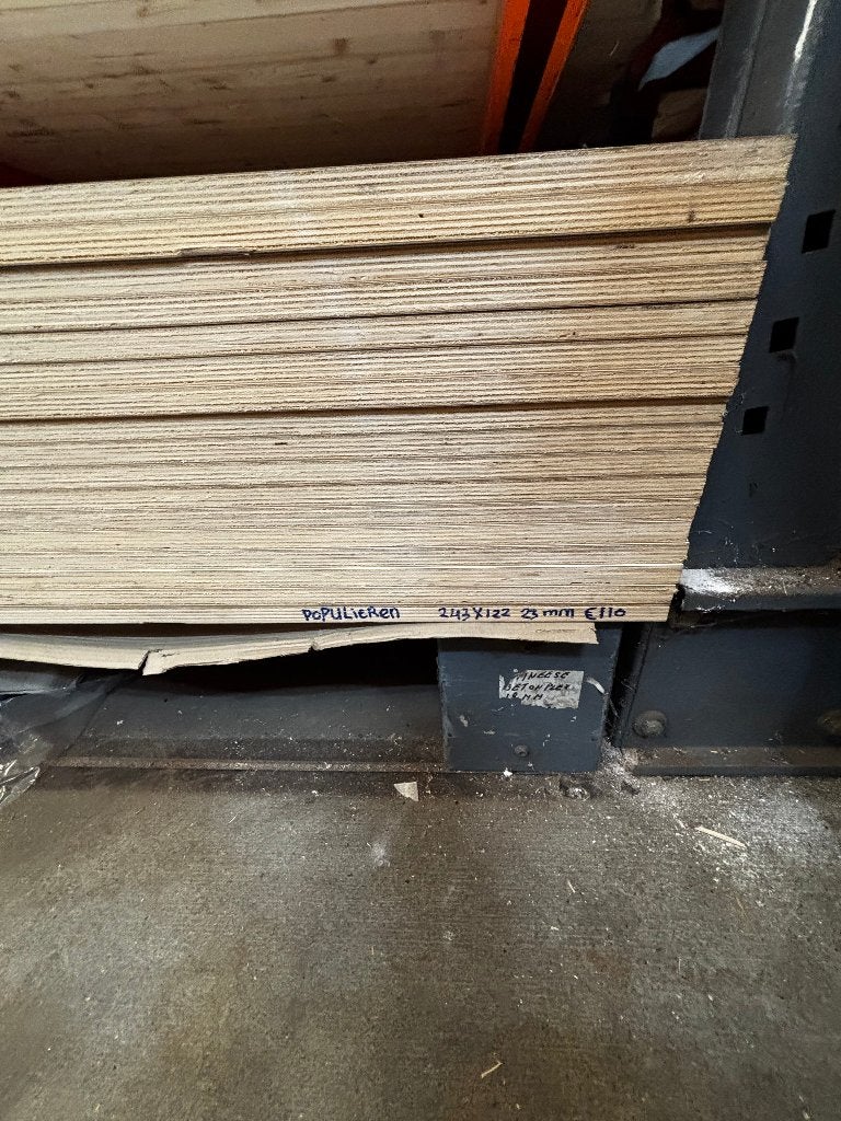 HPL, dubbelzijdig wit, populieren, 122x243, 23mm, € 110,-, Doe-het-zelf en Verbouw, Platen en Panelen, Ophalen, Nieuw, HPL, 20 tot 50 mm