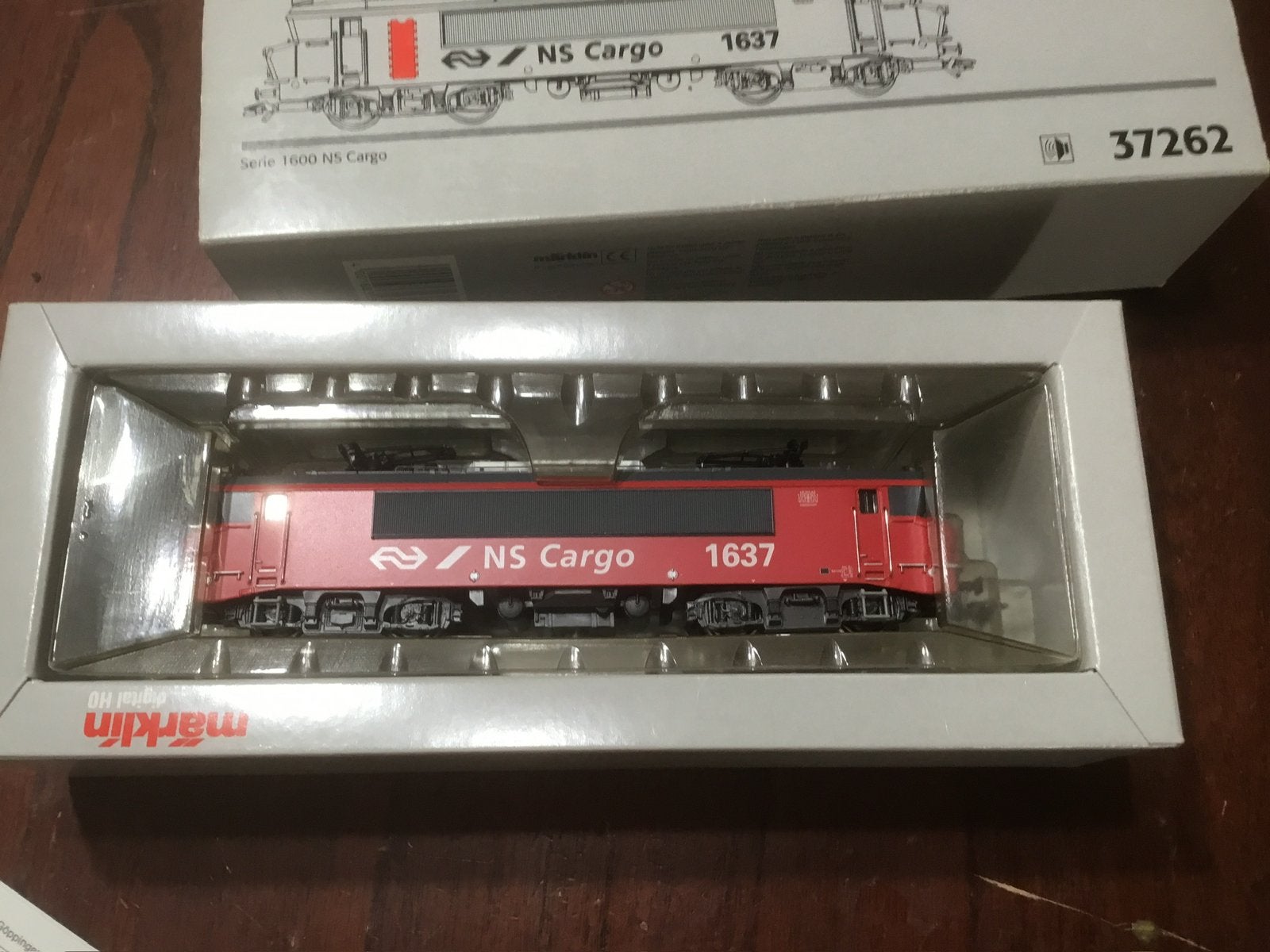 Marklin NS 1637 cargo digitaal in zeer mooie staat in ovp, Hobby en Vrije tijd, Modeltreinen | H0, Wisselstroom, Locomotief, Ophalen of Verzenden