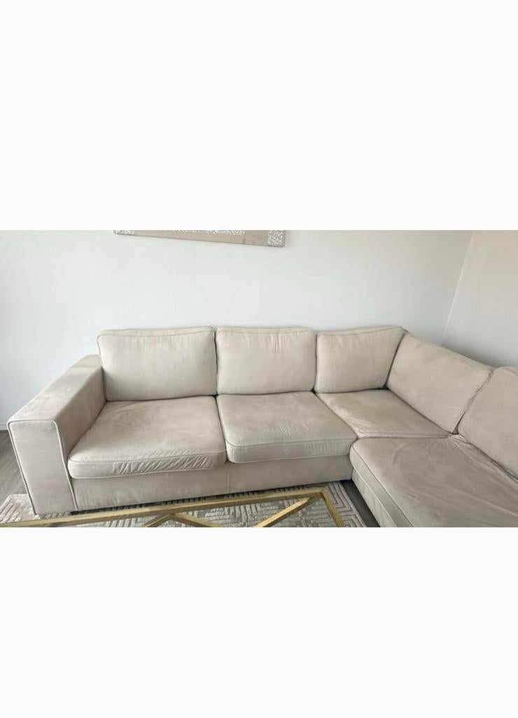 Gratis Hoekbank 280x280 cm op te halen in Velsen-Noord, 250 tot 300 cm, Gebruikt, 100 tot 125 cm, Hoekbank