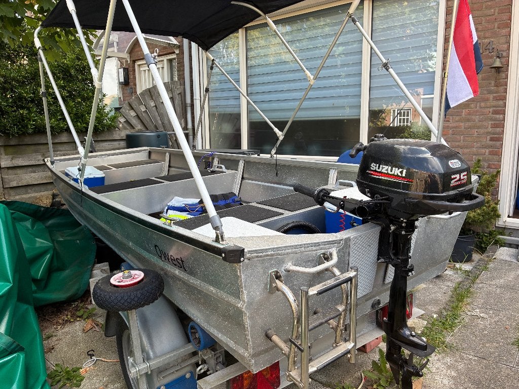 Aluminium boot Qwest F360, Ophalen, Overige merken, Tot 10 pk, Viertaktmotor