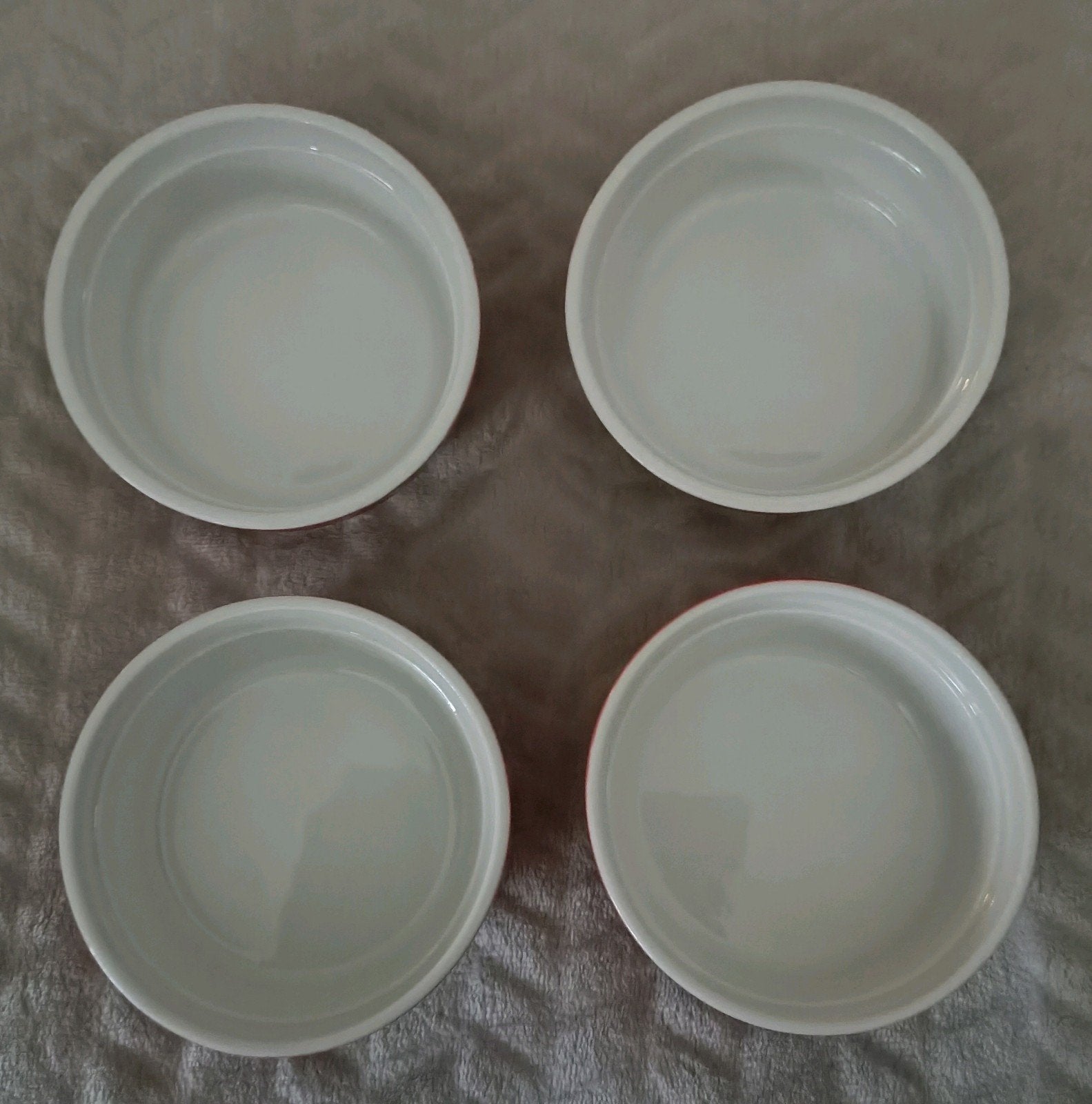 4 Siaki's porcelain crème brulee,tapas, souffles schaaltjes, Ophalen, Zo goed als nieuw, Porselein