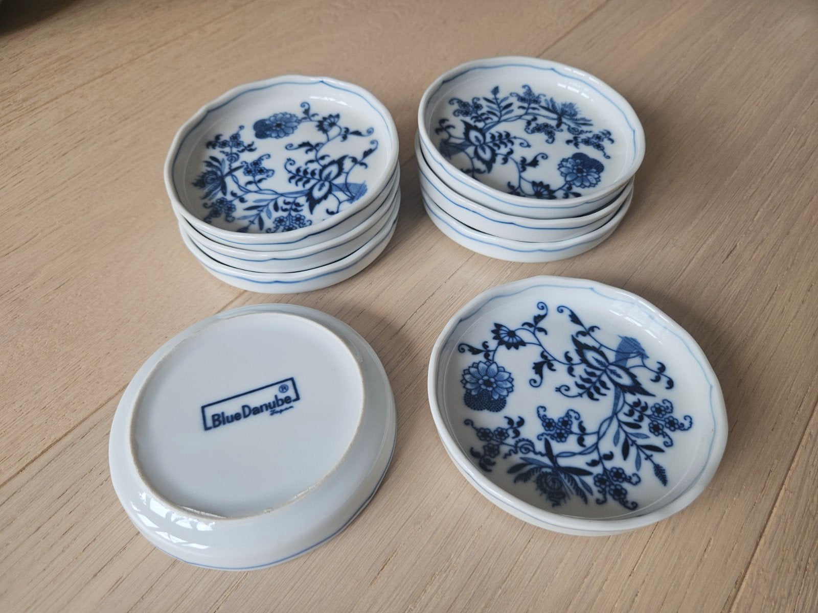 Blue Danube theezakjes leggers of bonbon schoteltjes, Antiek en Kunst, Antiek | Servies los, Ophalen of Verzenden