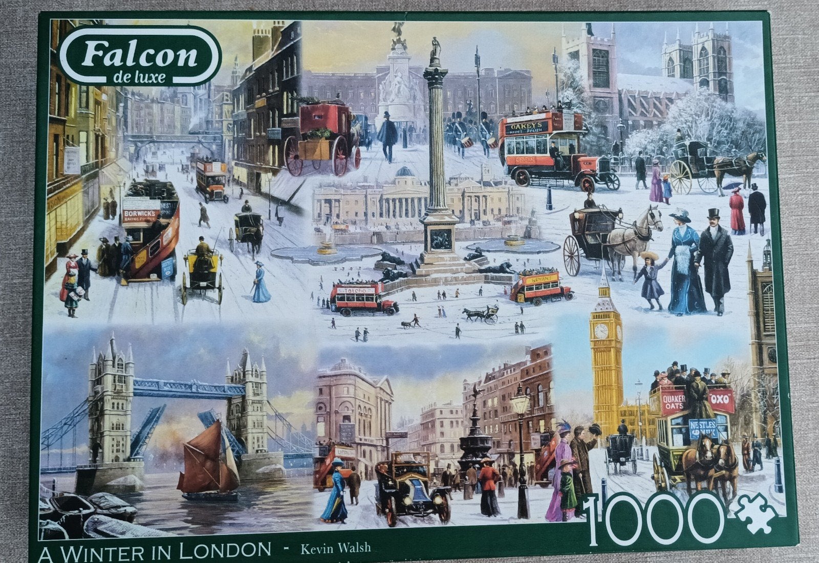 Falcon puzzel. A winter in London. 1000, Ophalen of Verzenden, 500 t/m 1500 stukjes, Zo goed als nieuw