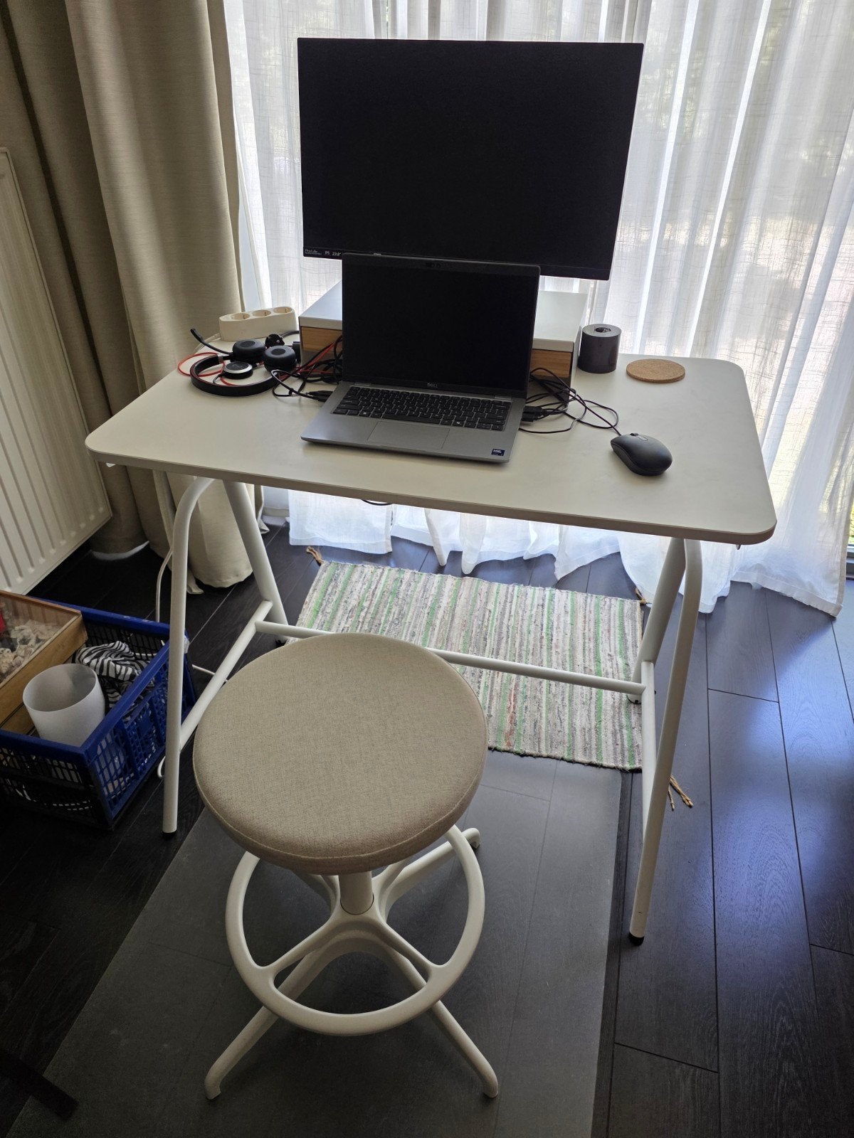 Leuk zit/stabureau van IKEA, Ophalen