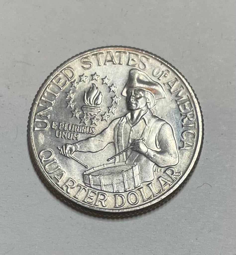 1/4 dollar Amerika 1776-1976, Ophalen of Verzenden, Noord-Amerika