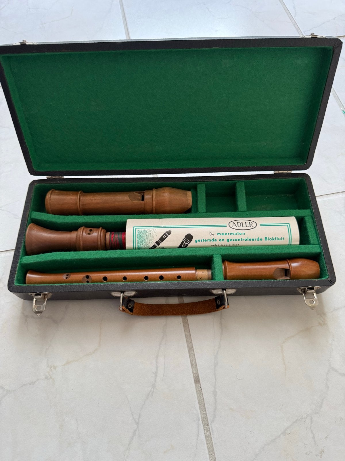 blokfluit set met koffer - Sopraan en Alt, Muziek en Instrumenten, Ophalen of Verzenden, Gebruikt, Sopraan of Sopranino, Met koffer, hoes of etui
