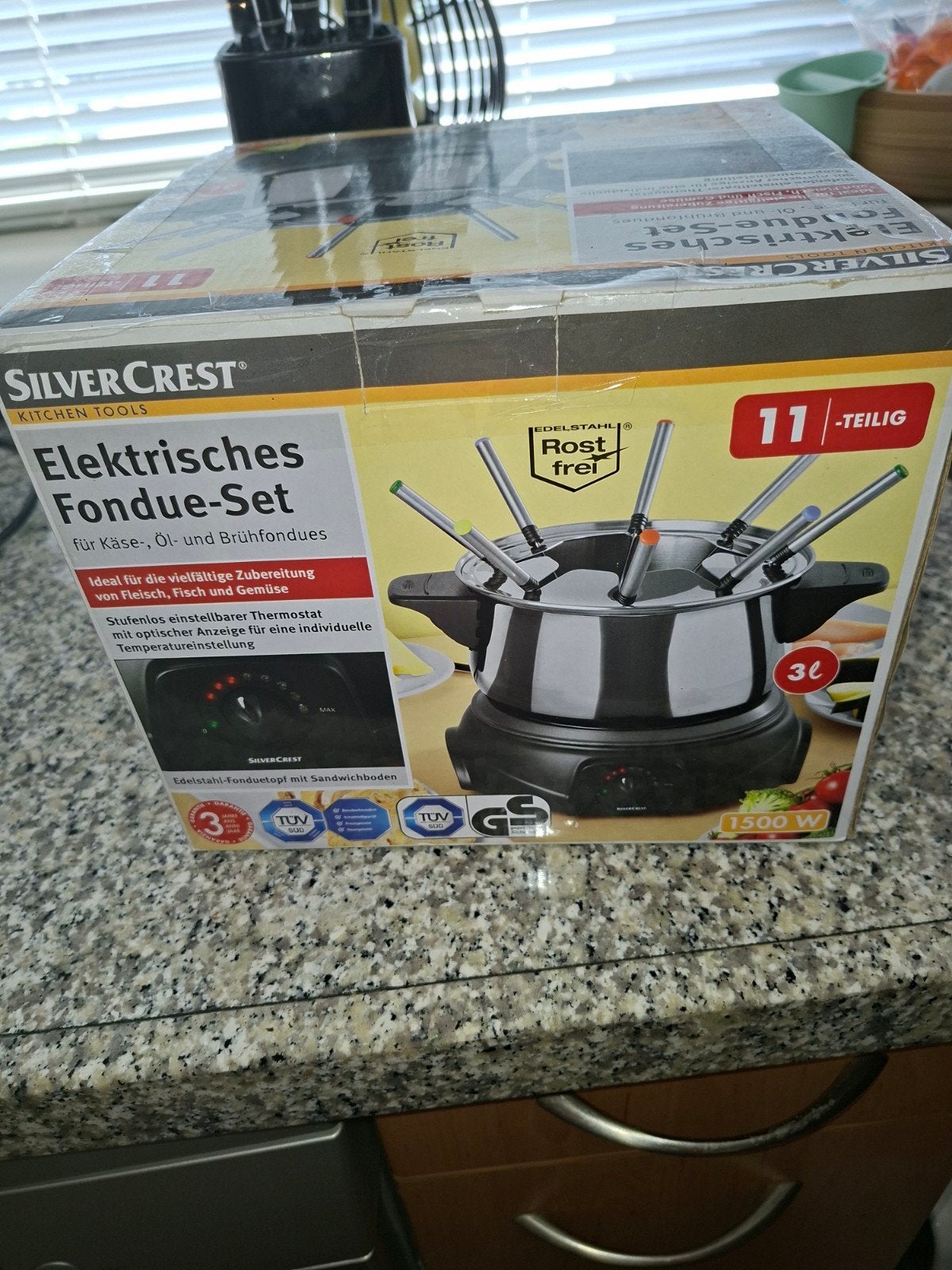 SilverCrest Elektrische Fondueset - 11-delig, 1500W, Witgoed en Apparatuur, Fonduesets, Ophalen, Nieuw, Elektrisch, Fondueset