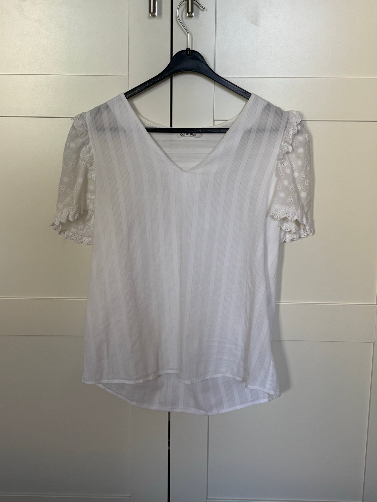 Blousje Cerise Blue, wit, maat S, Verzenden, Zo goed als nieuw, Maat 36 (S), Wit