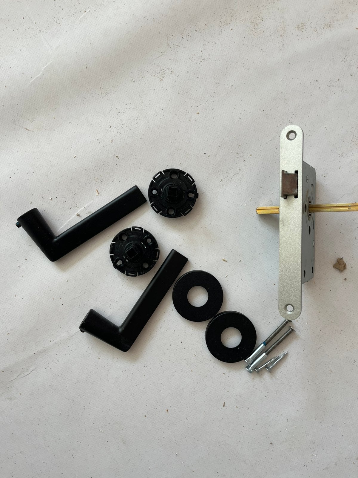 Loopslot 50mm doornmaat met klinken, Doe-het-zelf en Verbouw, Hang- en Sluitwerk, Ophalen, Nieuw, Slot