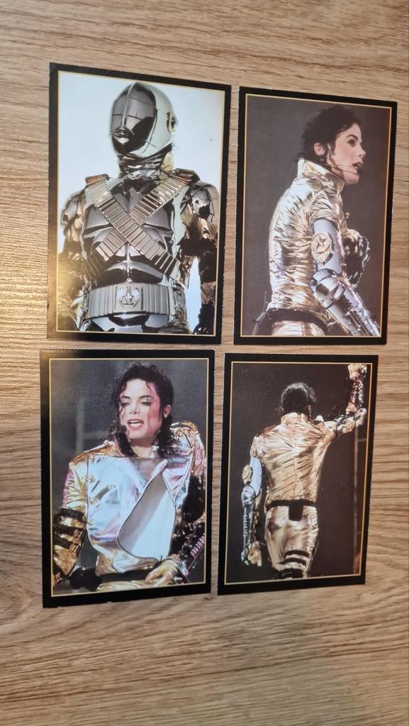 4 Michael Jackson History Tour 1996-1997 ansichtkaarten, Verzamelen, Ophalen of Verzenden, 1980 tot heden