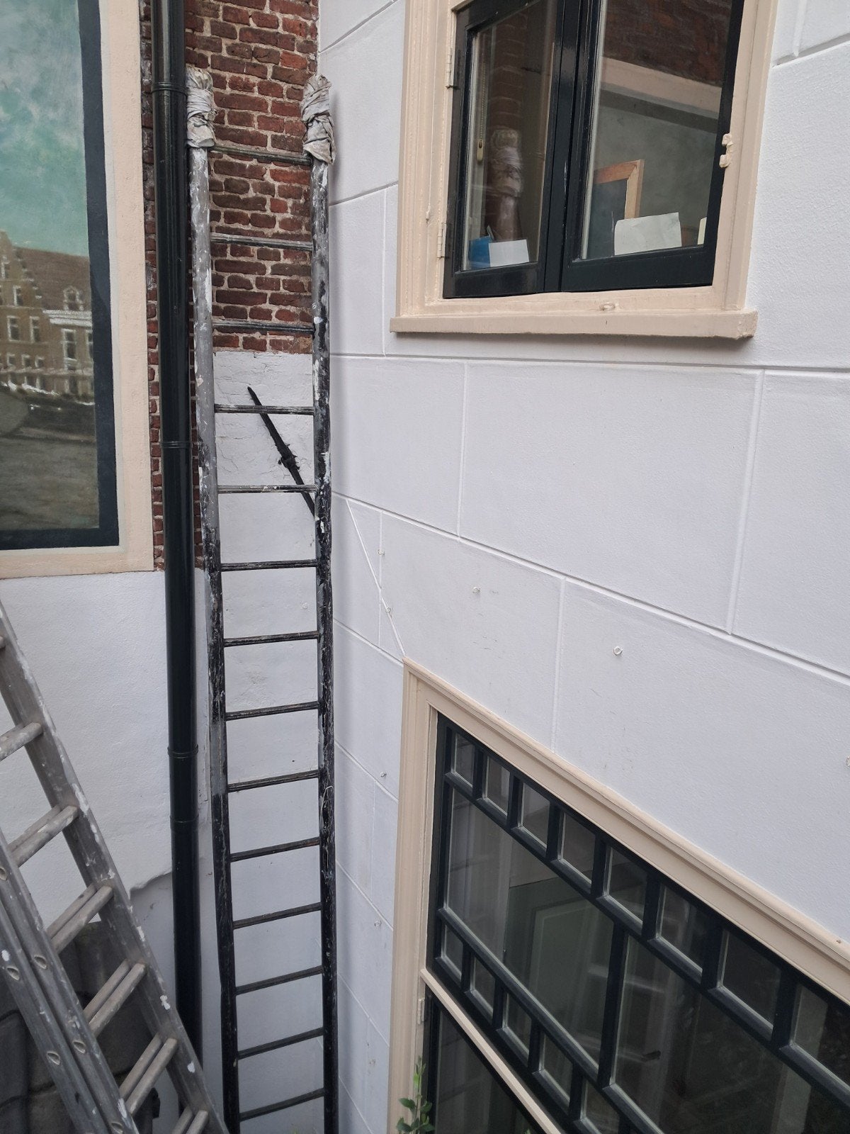 stalen trap, Ophalen of Verzenden, Gebruikt, 4 meter of meer
