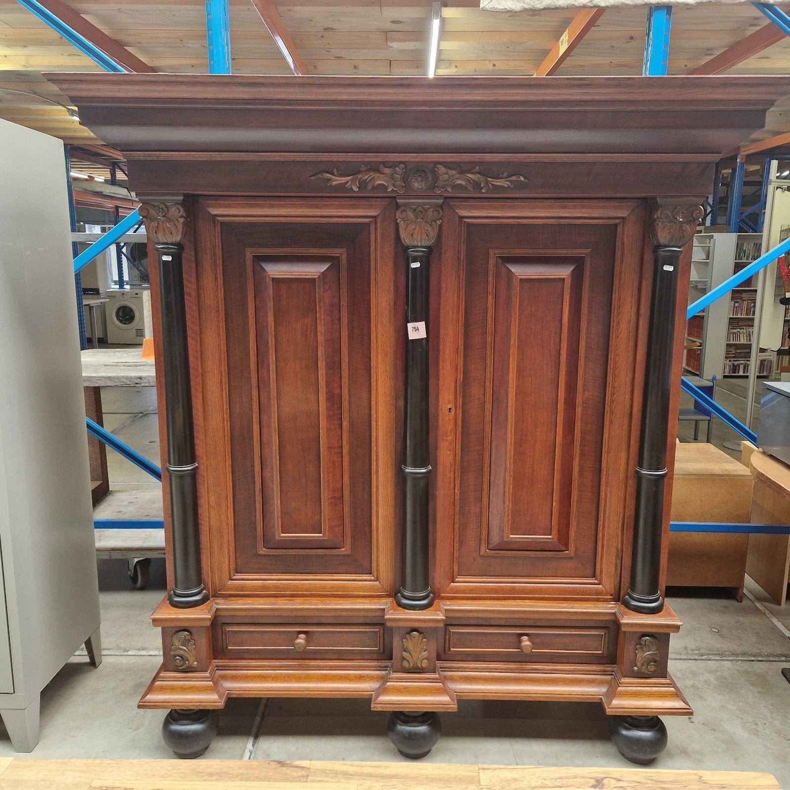 Antieke Eikenhouten Kast, Ophalen of Verzenden
