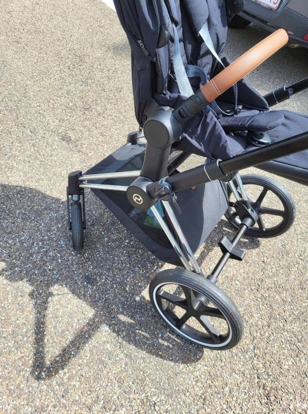 Complete Cybex Priam kinderwagen met bruine lederen duwstang, Ophalen, Zo goed als nieuw, Overige merken