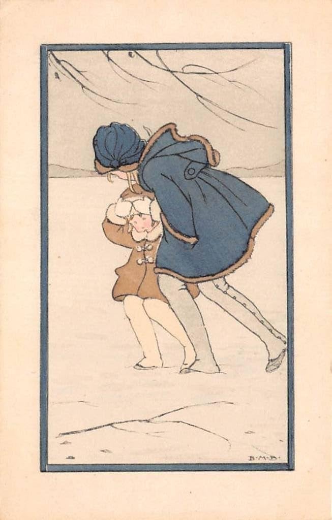 Fantasie Illustratie van B. Midderigh-Bokhorst, Ophalen of Verzenden, Voor 1920, Ongelopen, Kinderen