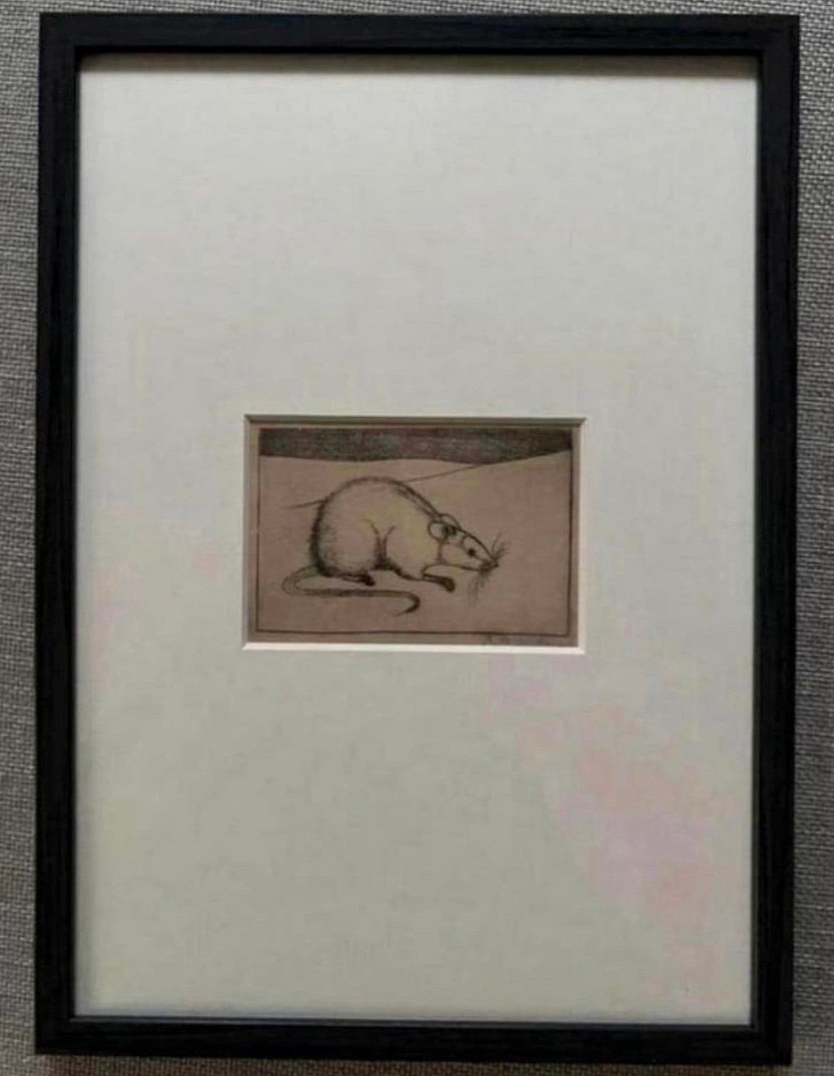 Jan Mankes 1889-1920 / Heliogravure Muis 1927, Antiek en Kunst, Gesigneerd, Verzenden, 23 cm, Gravure