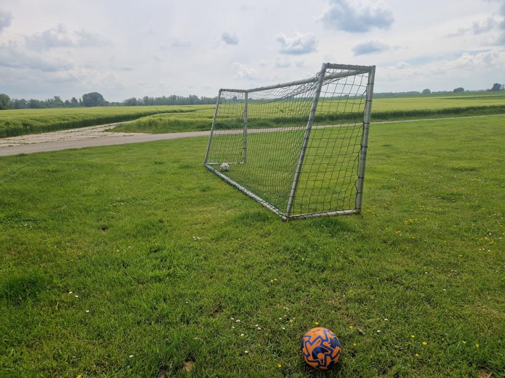 Voetbaldoelen. 2x5 meter, Sport en Fitness, Voetbal, Maat XS of kleiner, Ophalen, Gebruikt, Set