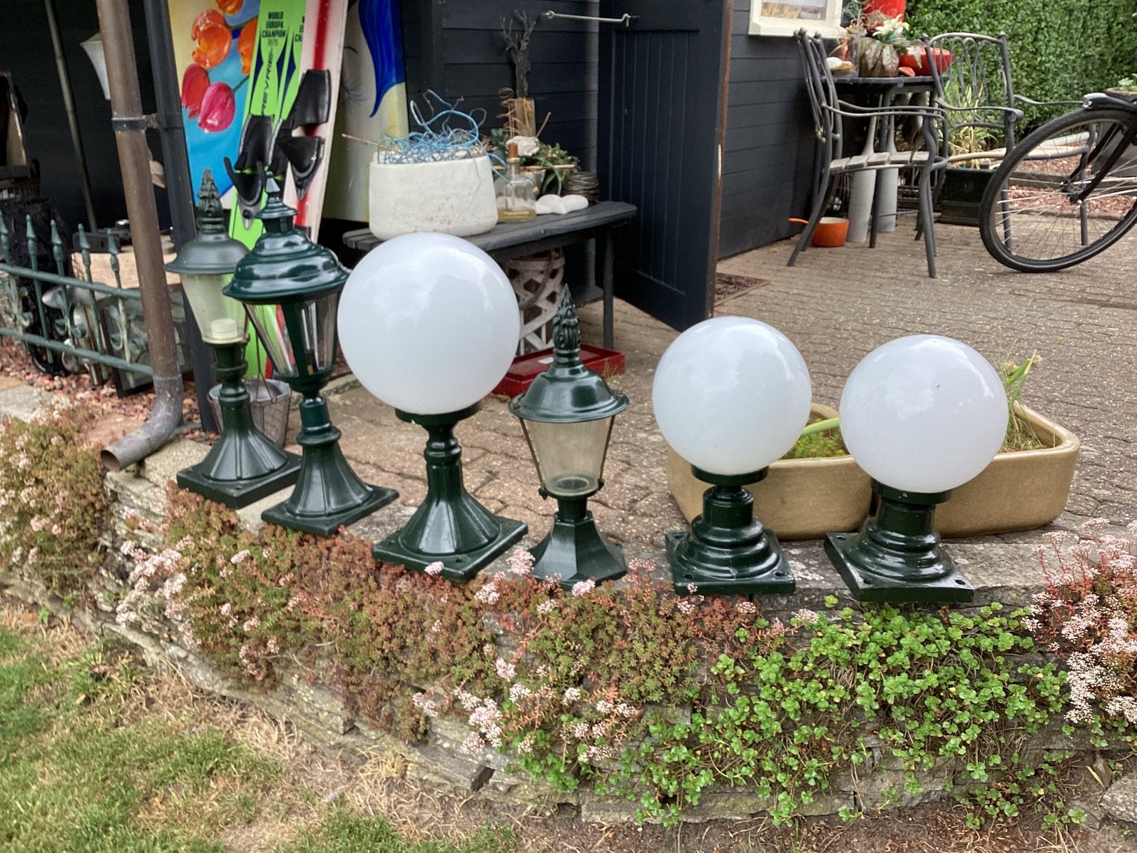 Buiten lampen nieuw., Ophalen, Minder dan 50 watt, Staande lamp, Aluminium