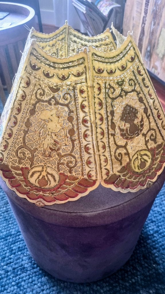 Uit Indonesië, Gebruikt, Tafellamp, Meerkleurig, Ophalen of Verzenden