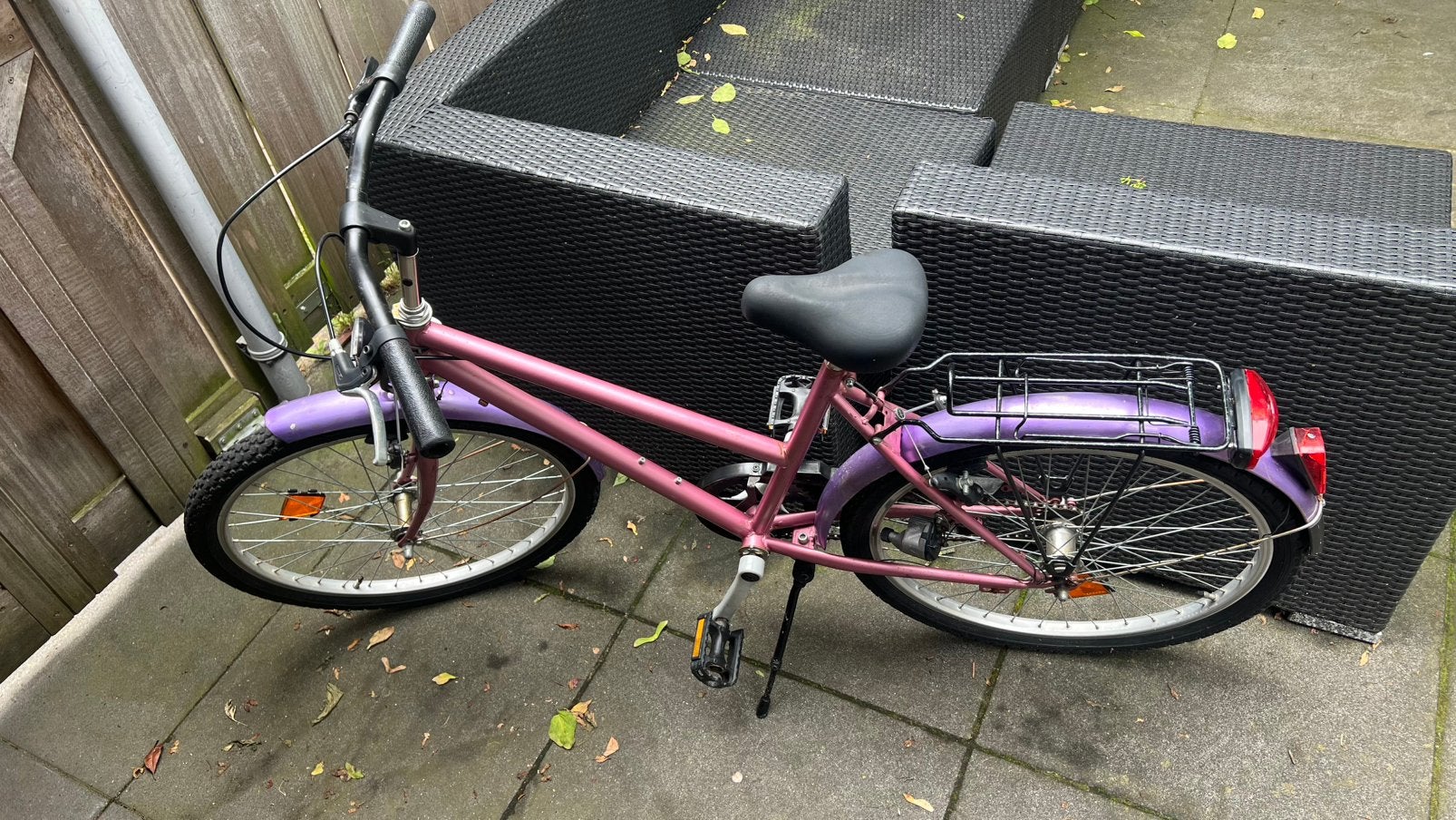 Roze kinderfiets 24 inch - Gebruikt, Ophalen, Velgrem, Handrem, Gebruikt