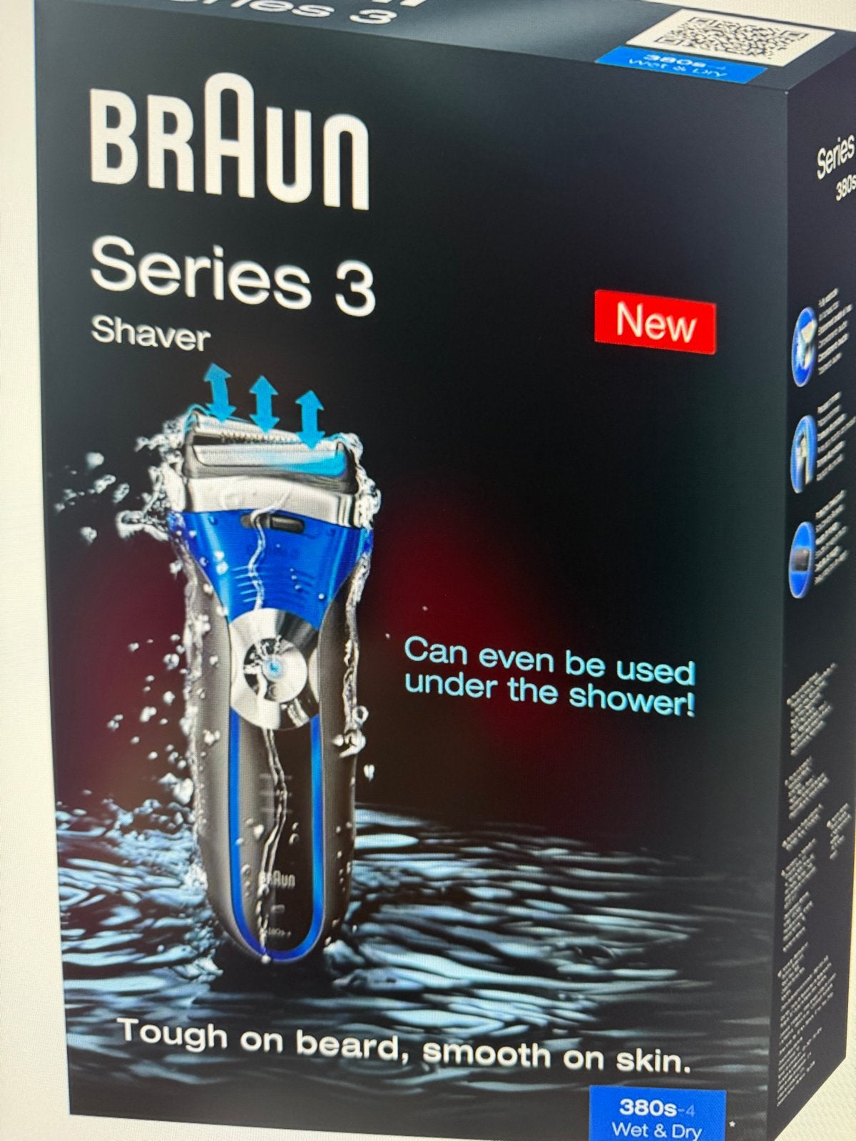 Braun Series 3 380s-4 Wet & Dry Scheerapparaat met etui, Ophalen of Verzenden, Zo goed als nieuw, Scheren en Epileren