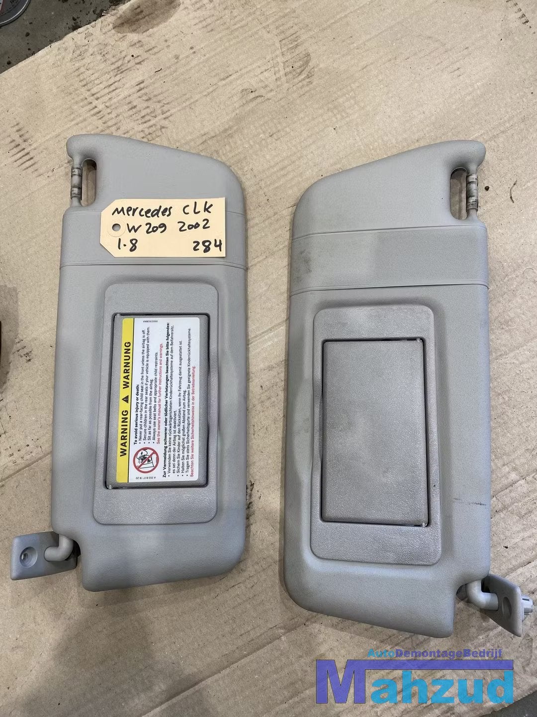 MERCEDES CLK W209 W203 Zonneklep links rechts A2038171820, Gebruikt, Mercedes-Benz AG, Mercedes-Benz, Ophalen of Verzenden