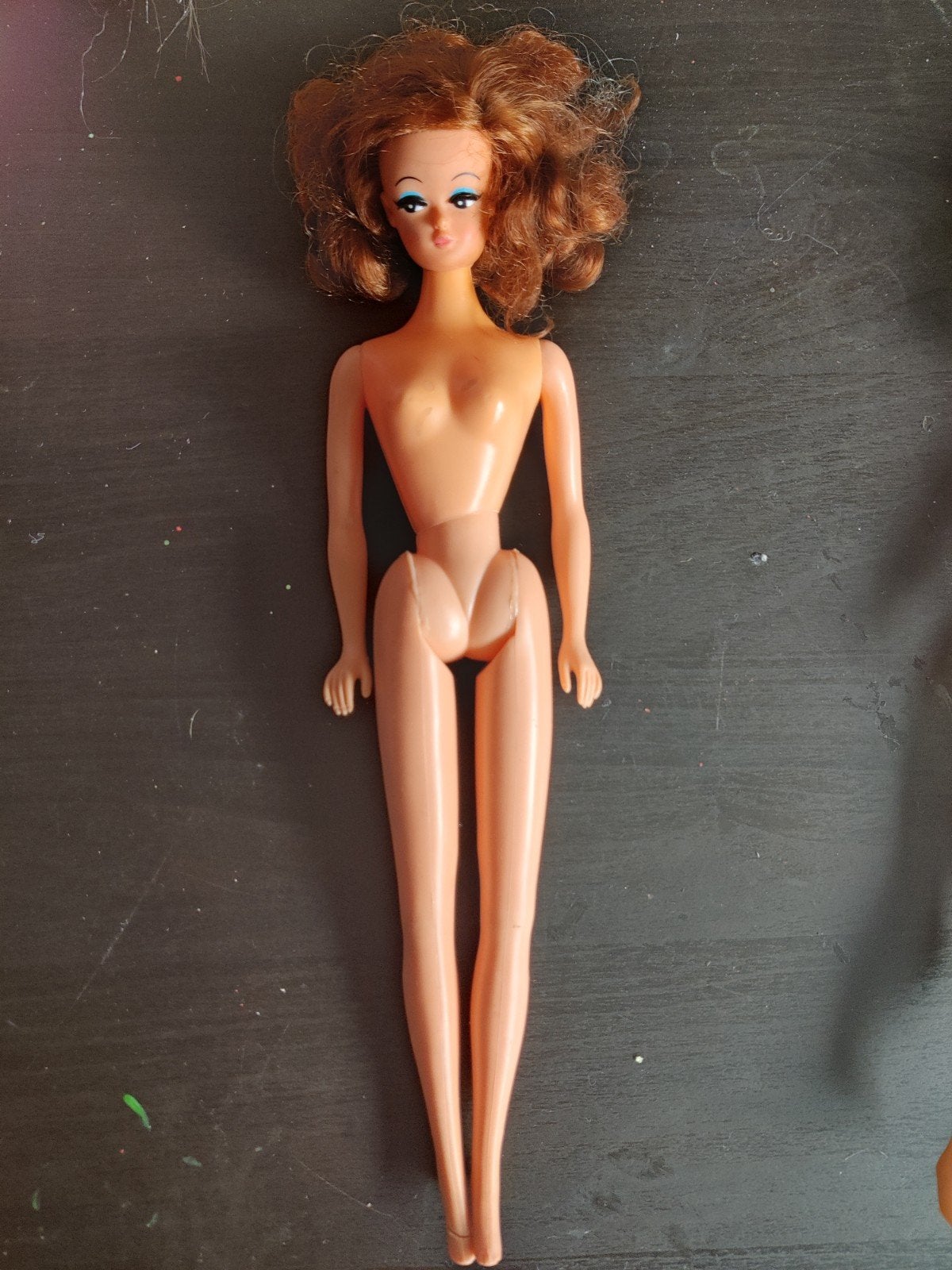 Jaren '70 Petra von Plasty pop - bruin haar, beschadigd, Ophalen of Verzenden, Gebruikt, Overige typen