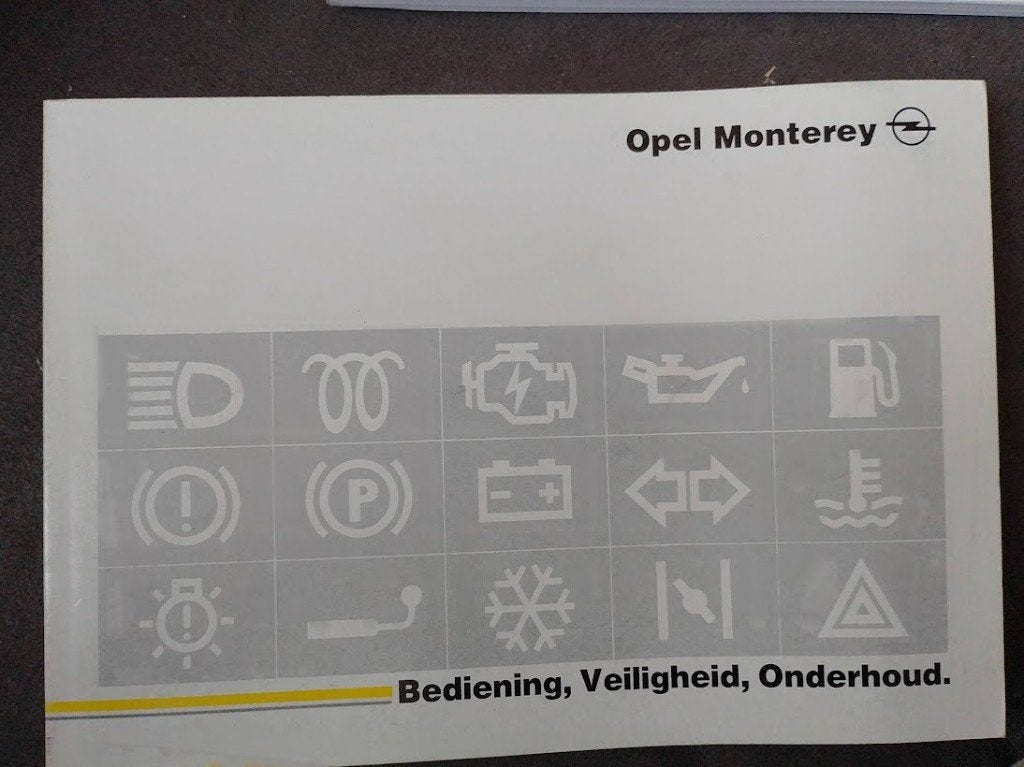 Opel Montery handleiding / instructieboek, Ophalen of Verzenden