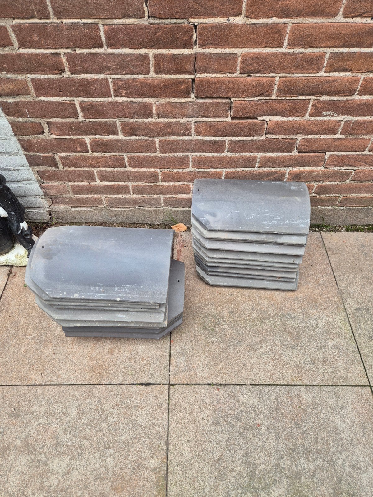 dakvorsten grijs blauw gesmoord, Ophalen, Steen of Klei, Nieuw, 5 tot 10 m²