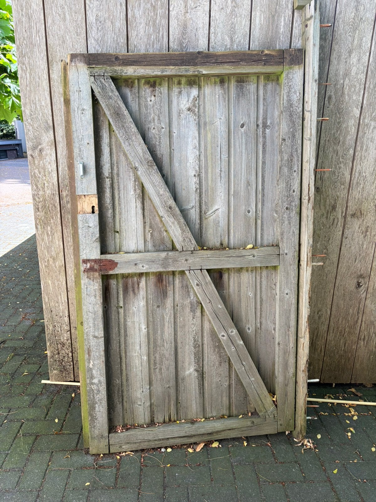Tuinpoort - deur schutting, Ophalen, Gebruikt, 100 tot 150 cm, Draaipoort