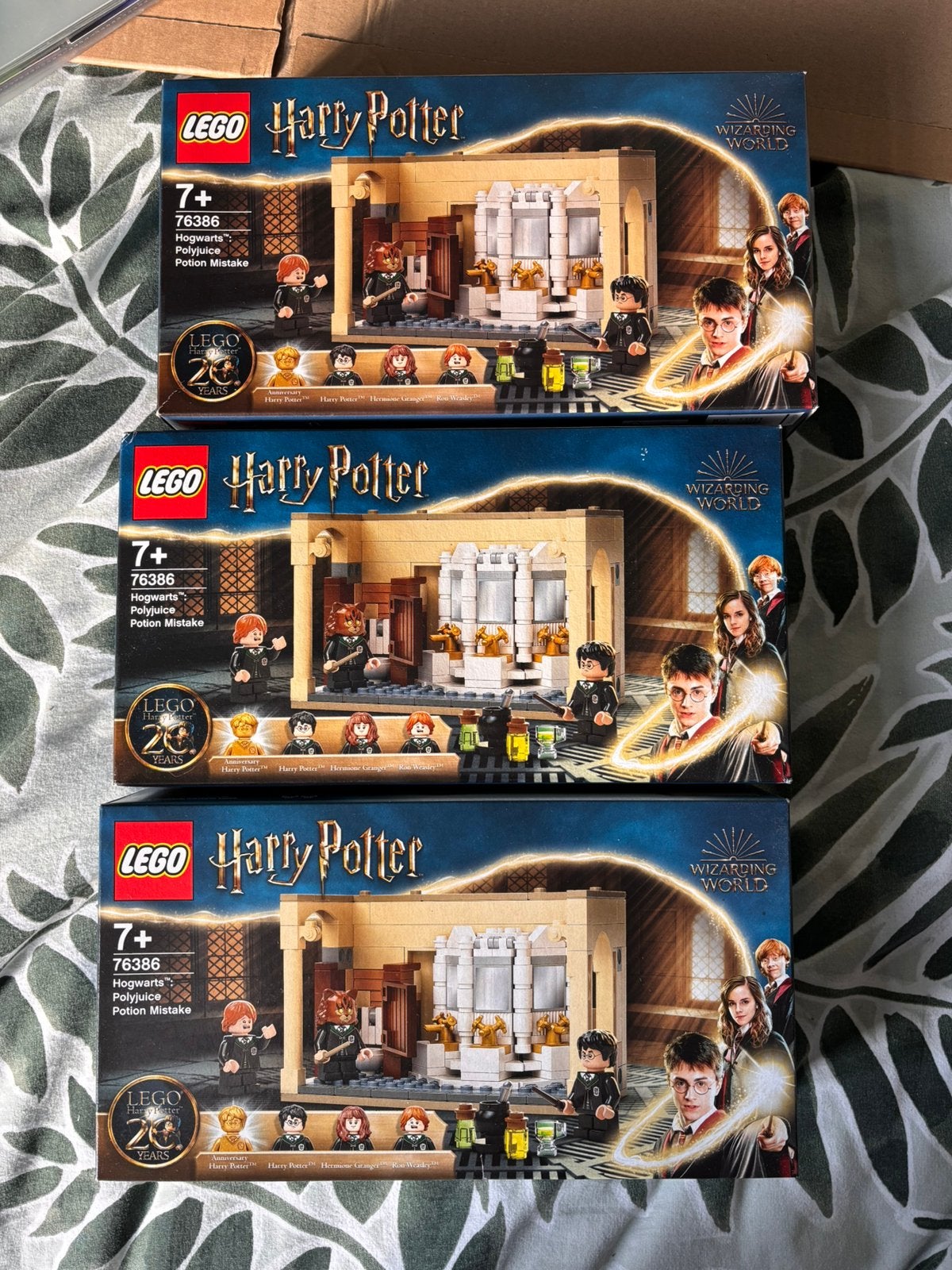 3x LEGO Harry Potter76386 Polyjuice Potion Met Gouden Harry!, Ophalen of Verzenden, Zo goed als nieuw