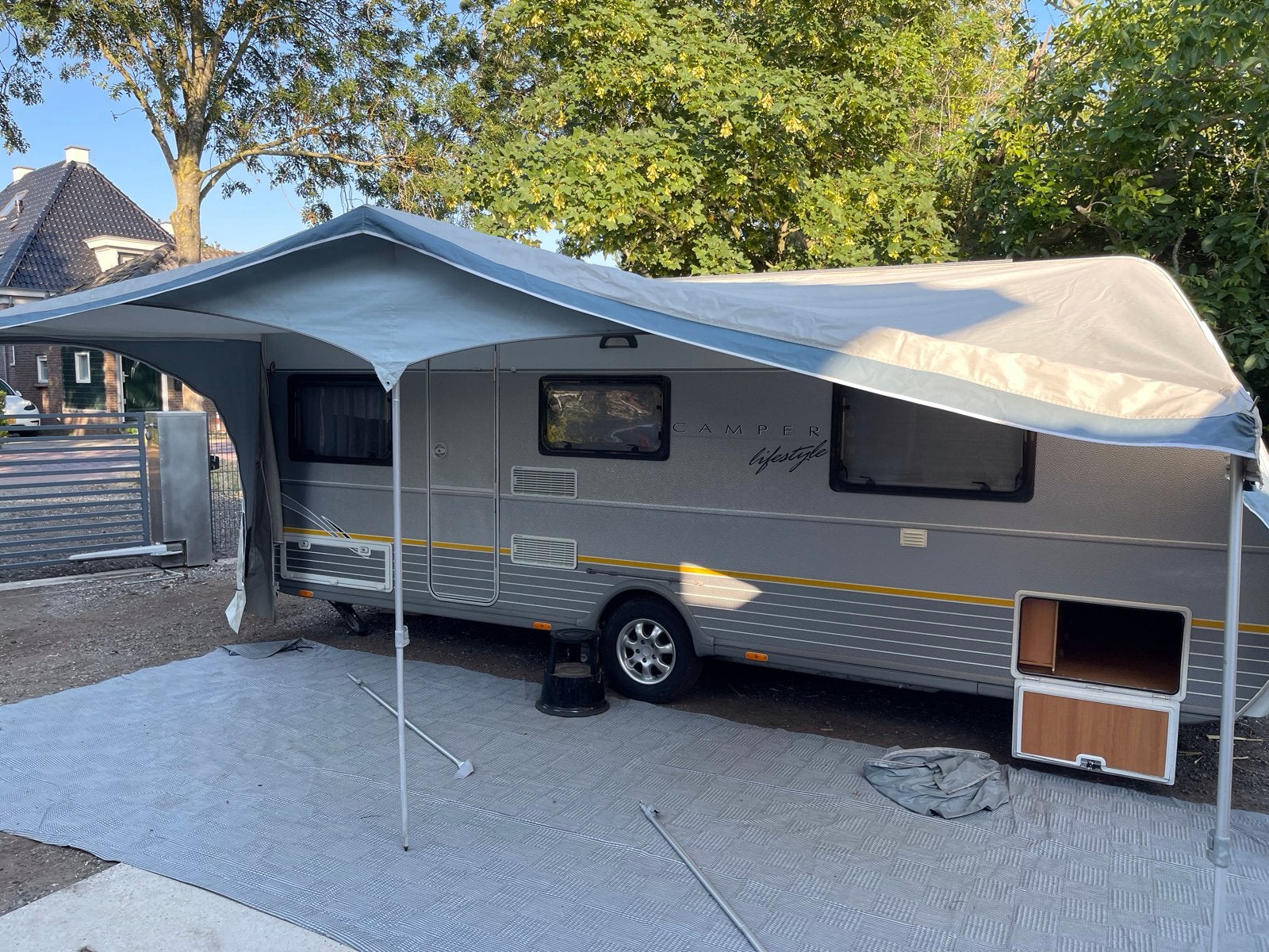Walker Pioneer voortent/luifel voor caravan, Ophalen, Gebruikt, Polyester, Walker Campingstyle