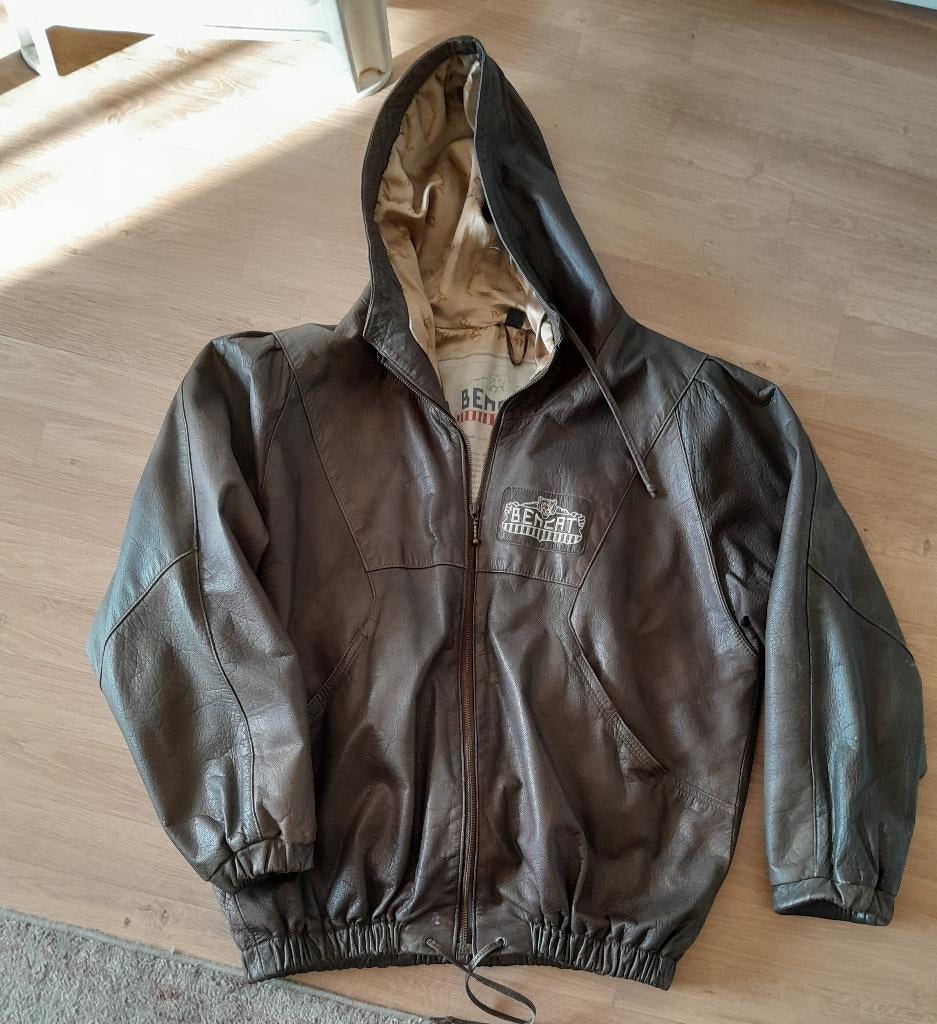 Leren Jack maat M/L, Kleding | Dames, Jassen | Zomer, Bruin, Gedragen, BENNET, Ophalen