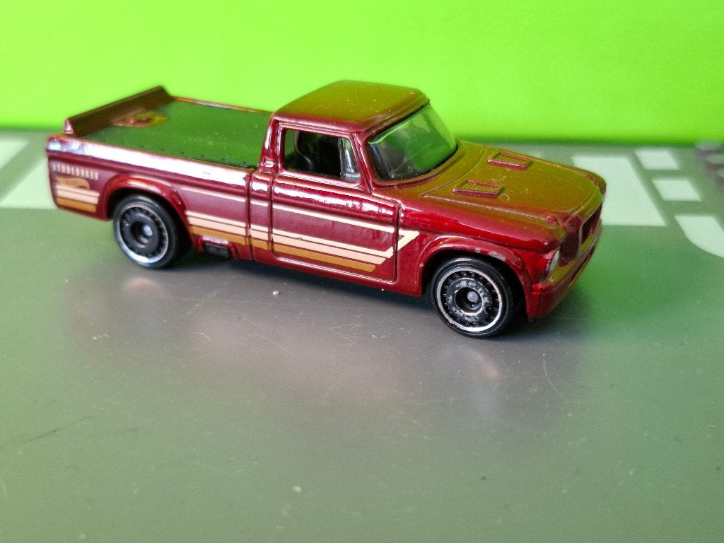 Hotwheels - 1963 Studebaker Champ Pick-up [rood] 1/64, Ophalen of Verzenden, Gebruikt, Auto