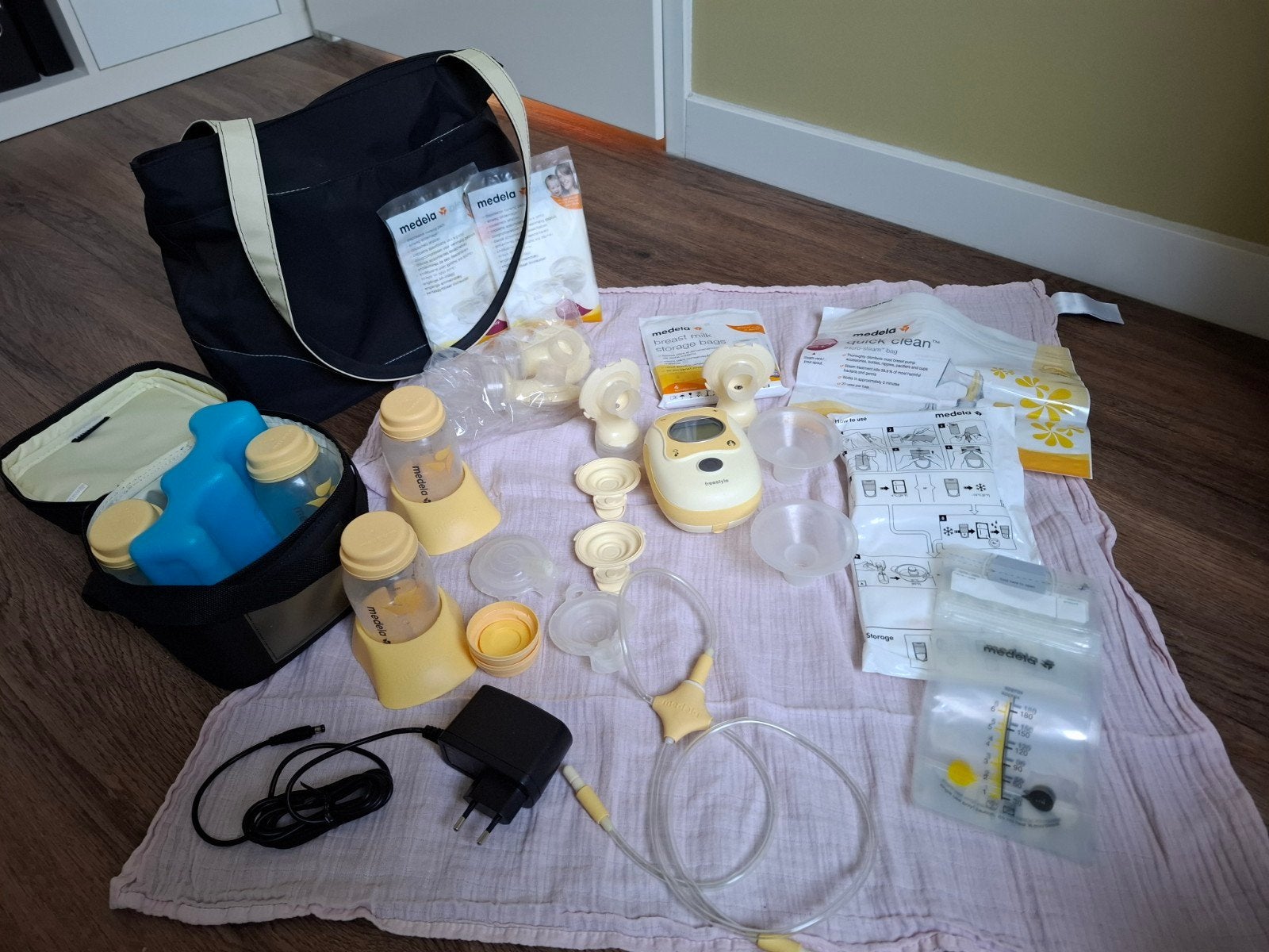 Medela freestyle dubbele elektrische borstkolf, Ophalen, Dubbelzijdig, Borstkolf, Medela