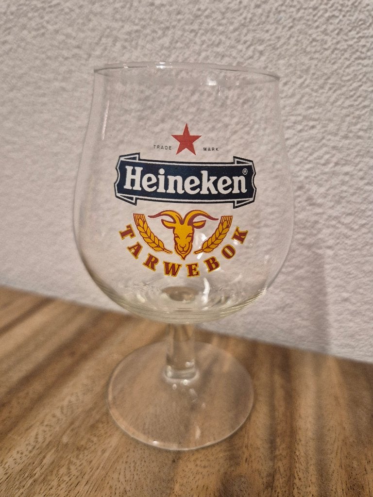 Bier glas: Heineken Tarwebok, Ophalen of Verzenden, Zo goed als nieuw, Glas of Glazen, Heineken