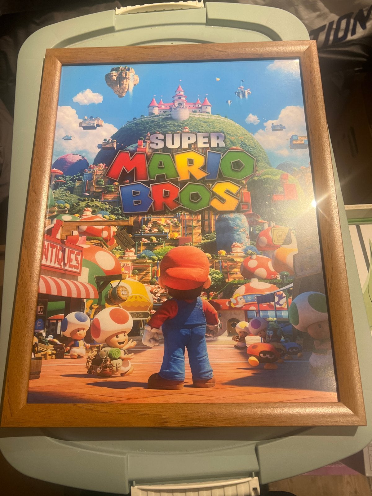 Super Mario Bros. poster in lijst, Ophalen, 50 – 75, Minder dan 50 cm, Gebruikt