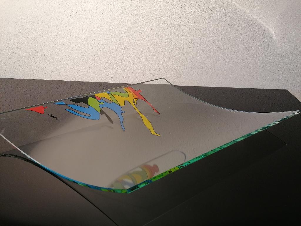 Schaal Design Glas Artihove Corry Ammerlaan Gesigneerd, Ophalen of Verzenden