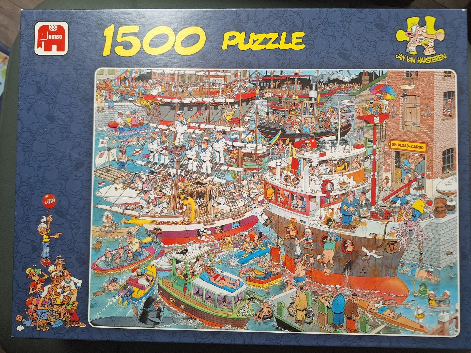Jan van Haasteren - De Haven (1500 stukjes), Ophalen, 500 t/m 1500 stukjes, Gebruikt, Legpuzzel