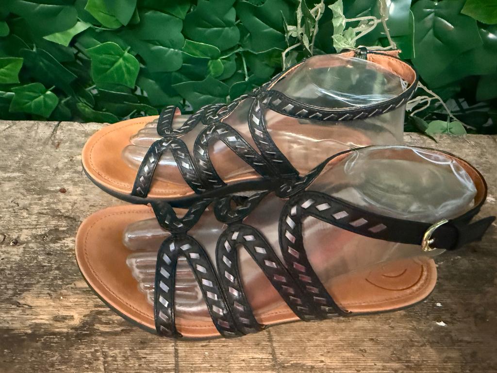 zo goed als nieuw prachtige sandalen van Fitflop maat 38, Fitflop, Zwart, Zo goed als nieuw, Fitflop