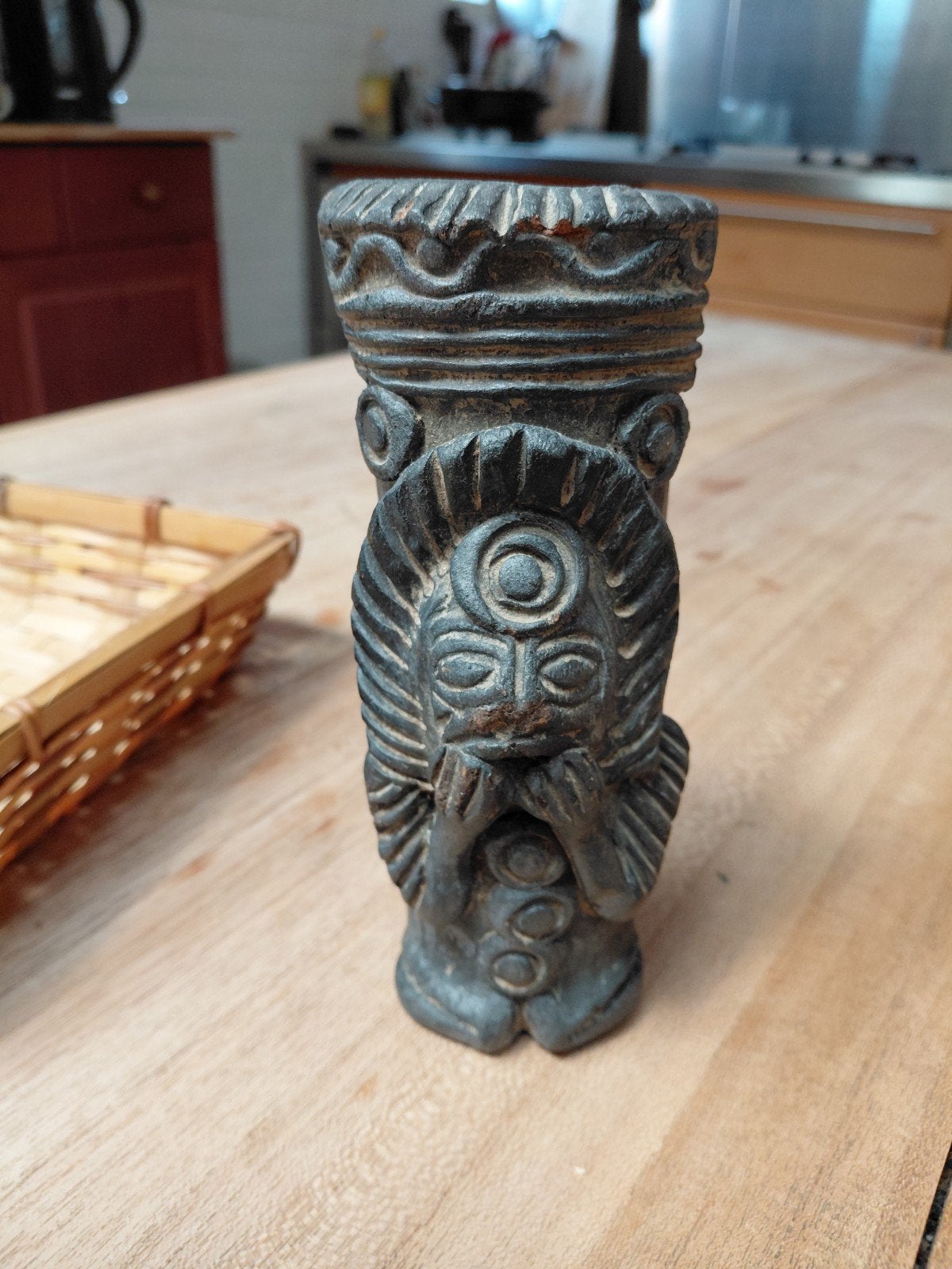 Oude pijpenkop uit de Bamileke-regio in Kameroen, Ophalen of Verzenden