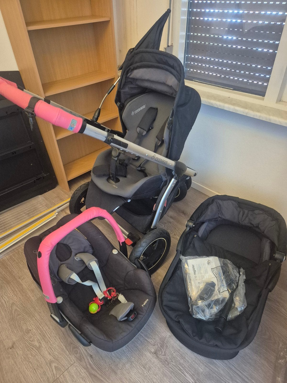 Maxi-Cosi Mura Combiwagen met autostoeltje en reiswieg, Kinderen en Baby's, Kinderwagens en Combinaties, Ophalen, Gebruikt, Combiwagen