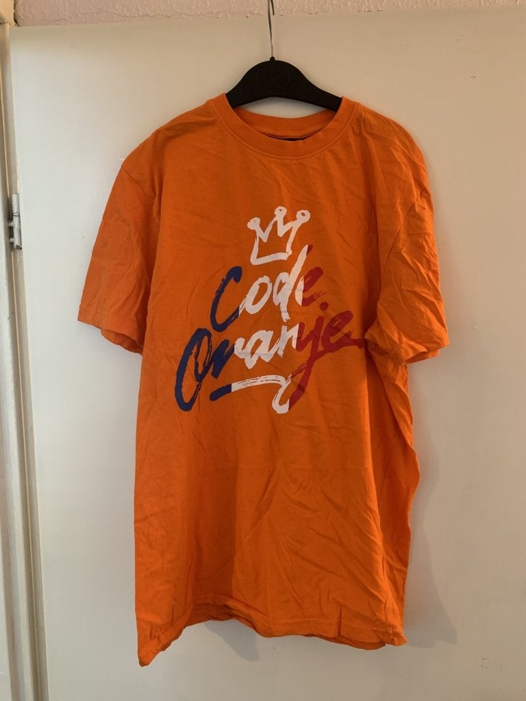 Oranje T-shirt van 9Th avenue. Maat M, Maat 38/40 (M), Oranje, Ophalen of Verzenden, Zo goed als nieuw
