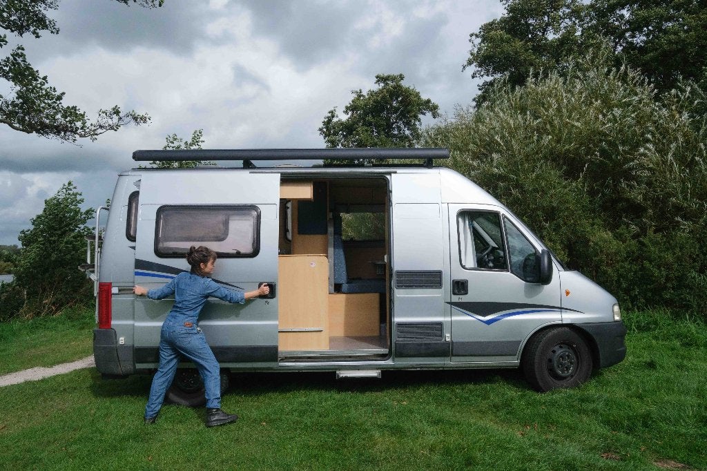 Caravans And Camping Zilver-Blauwe