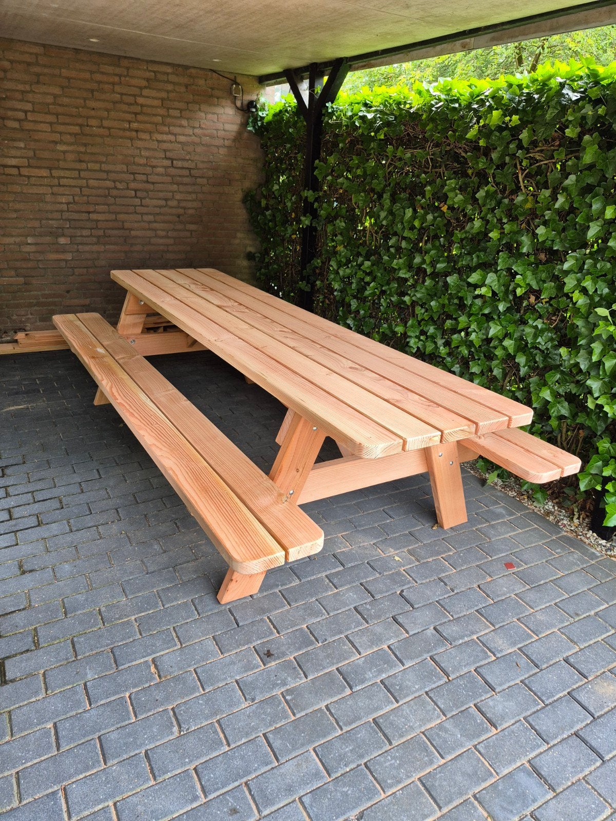 Robuuste houten Douglas picknicktafel, Tuin en Terras, Picknicktafels, Ophalen, Nieuw, Rechthoekig, Hout