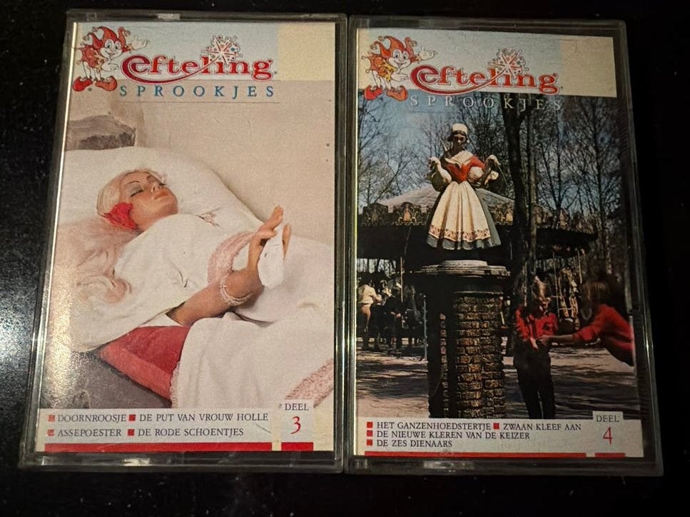 2 Efteling Sprookjes cassettebandjes - Deel 3 en 4, Gebruikt, 2 t/m 25 bandjes, Kinderen en Jeugd, Ophalen of Verzenden