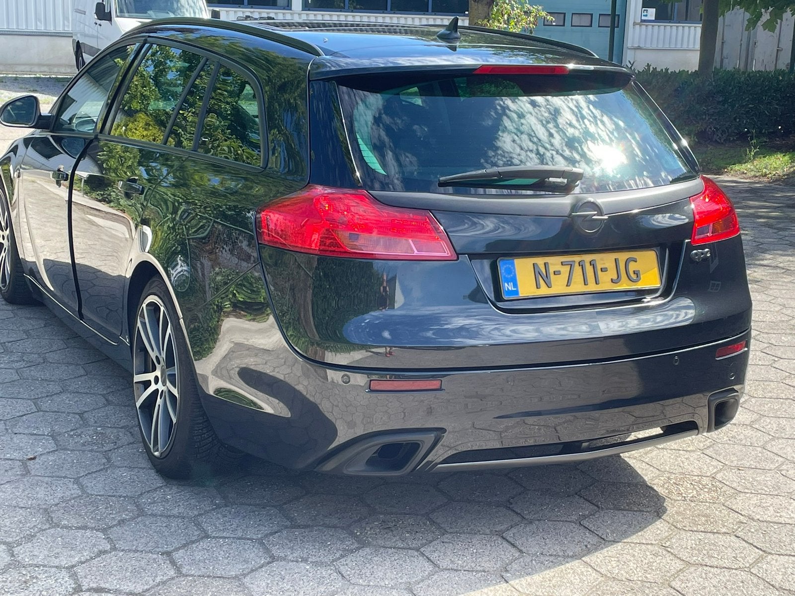 Opel 2010 Zwart, Auto's, Zwart, Leder, Stationwagon, Handgeschakeld