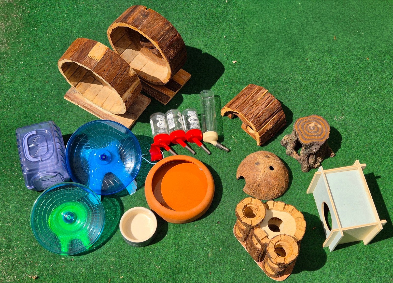 Diverse hamsterspullen - hamsterscaping - muis - gerbil, Ophalen of Verzenden, Gebruikt, Loopwiel of Rad