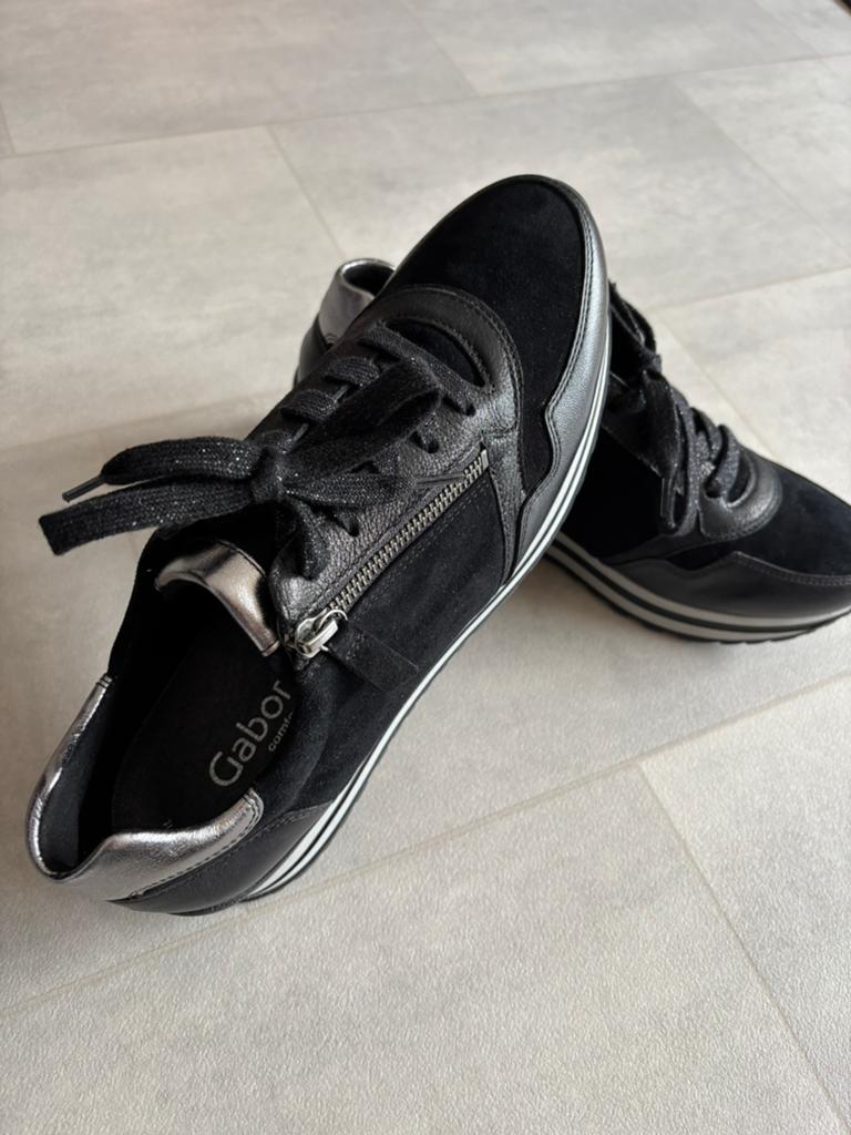 Gabor Comfort, Optifit,  Lage sneakers, Zwart, Nieuw, Ophalen of Verzenden, Sneakers of Gympen