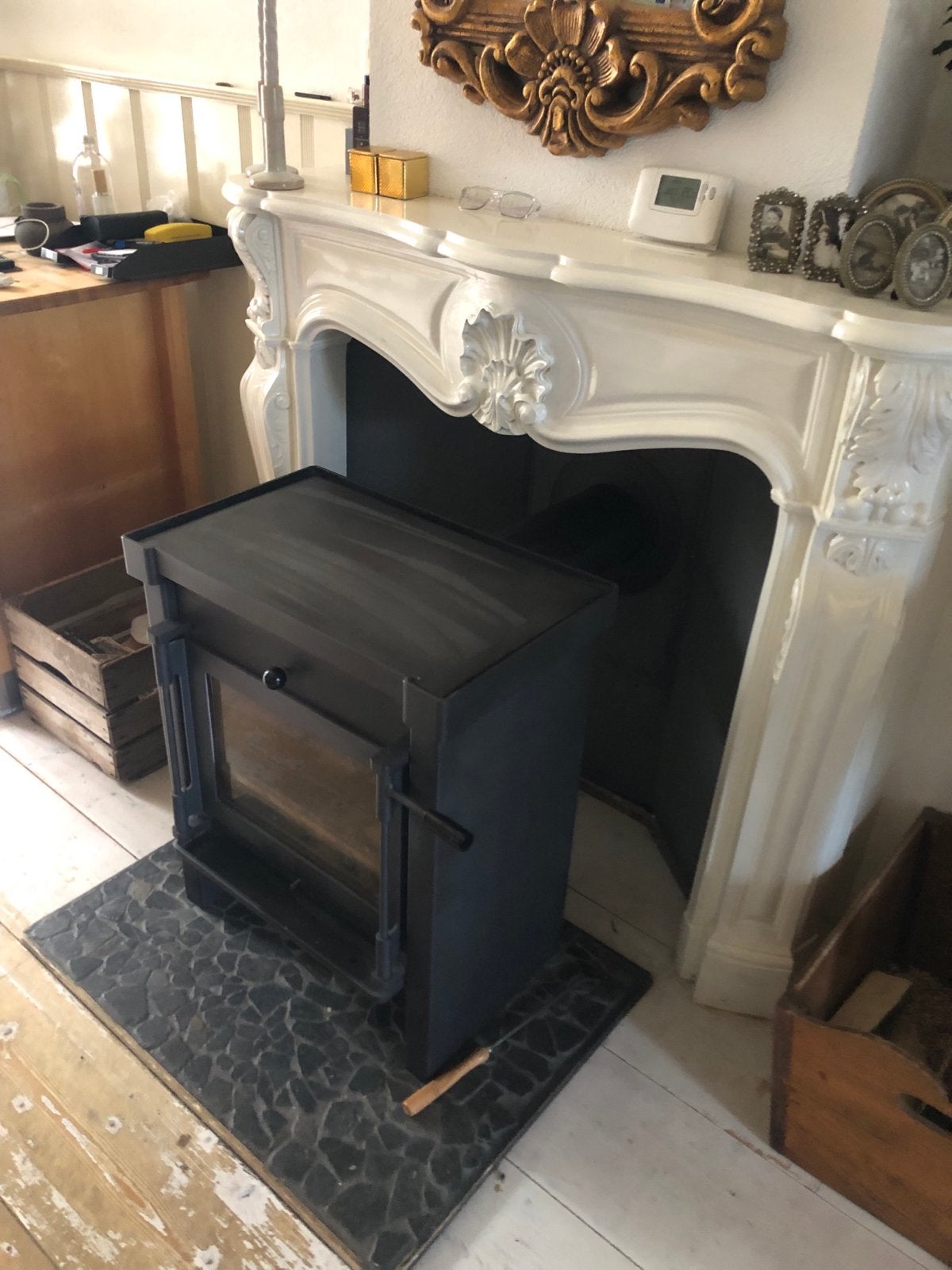 Janus Houtkachel - Type Voorzet Middel (Max. 9 kW), Ophalen, Gebruikt, Houtkachel, Vrijstaand