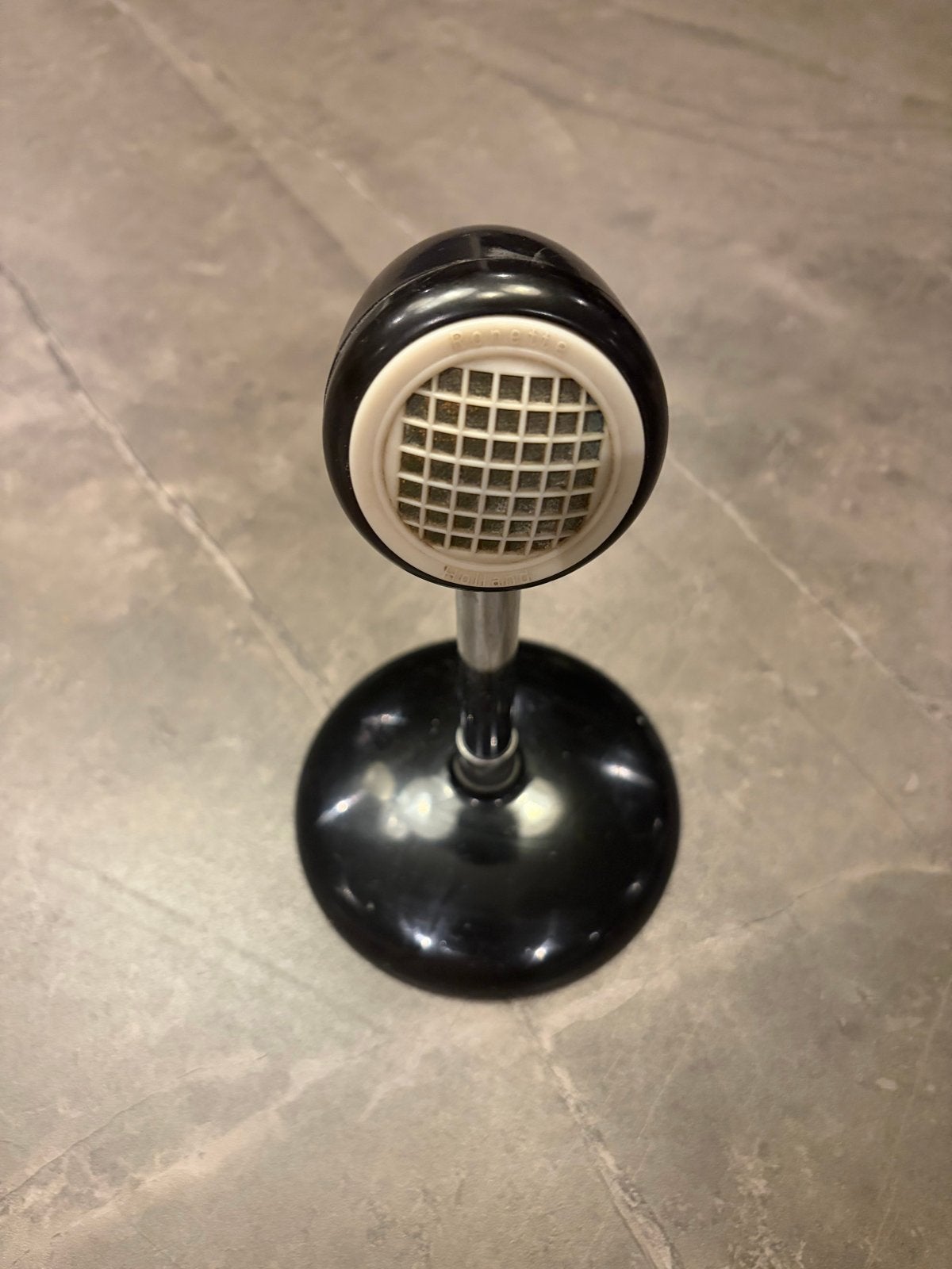 Vintage Ronette Holland Microfoon DS-5 met standaard, Ophalen of Verzenden, Gebruikt, Overige typen